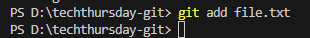 Git add