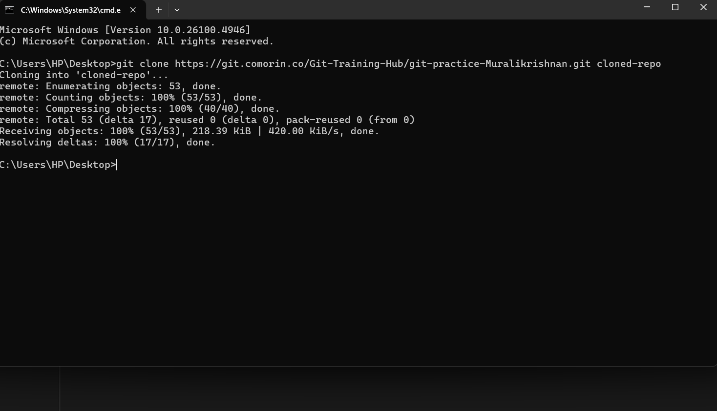 Repository Creation