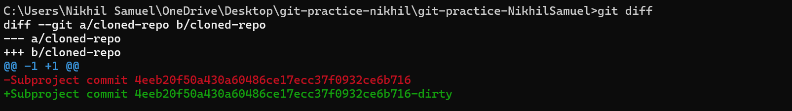Git diff