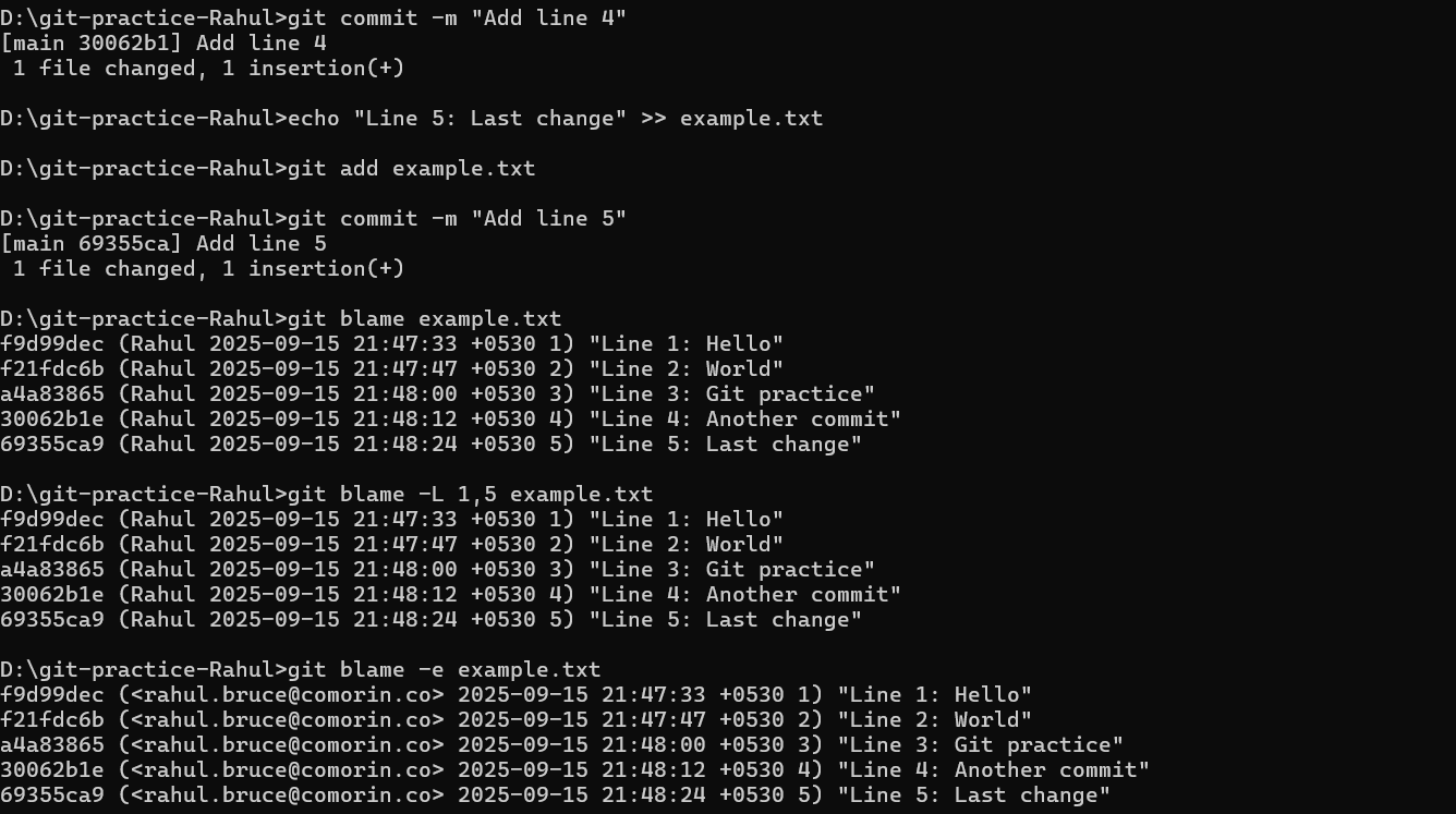 Viewing File History with Blame