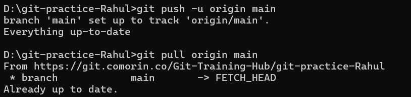 Pushing & Pulling Changes