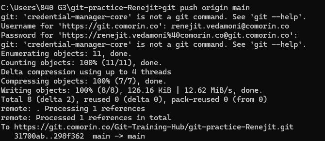 Git push